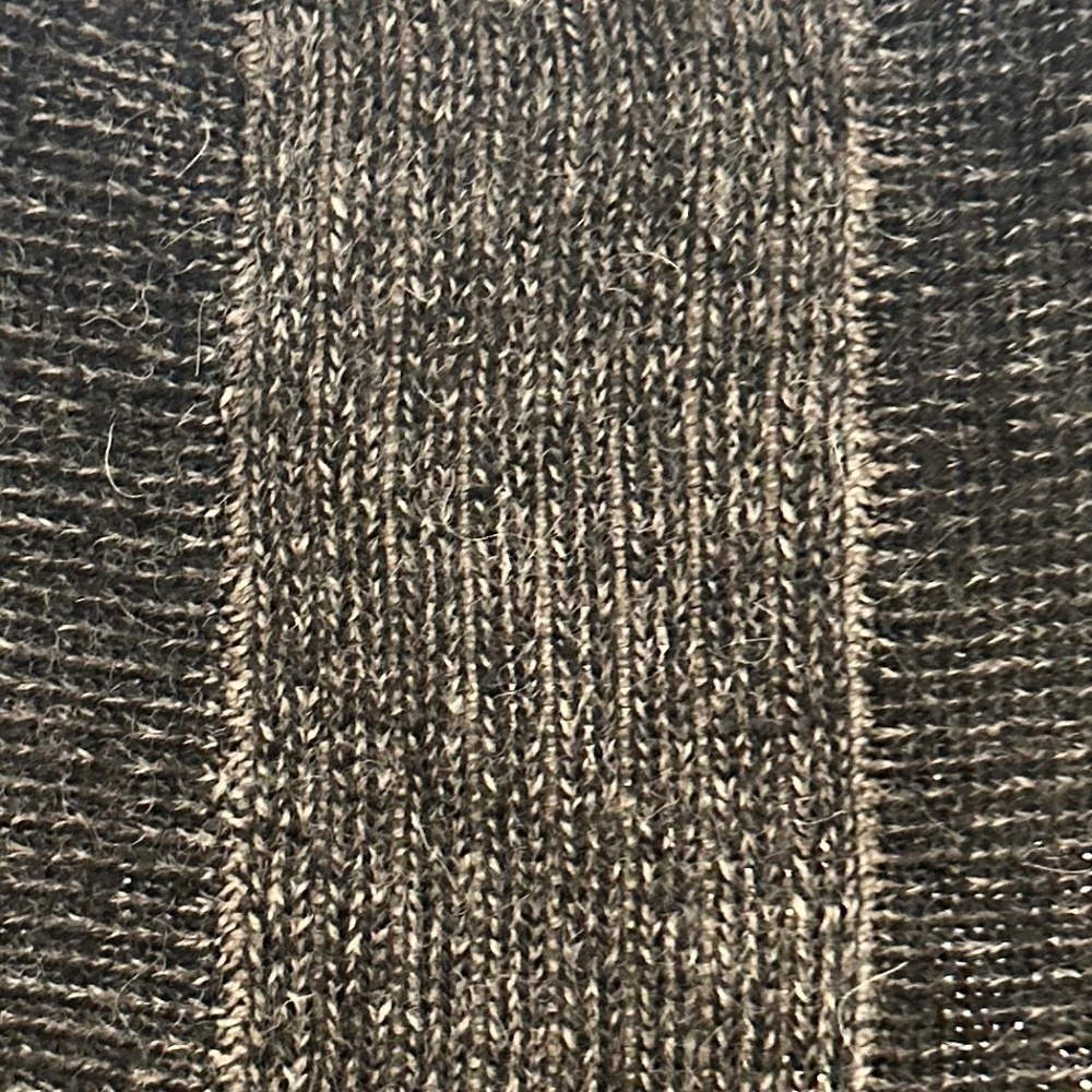 ANAGRAM Grey and Taupe Baby Alpaca Sweater - Size L. Super-cozy! - Picture 12 of 12